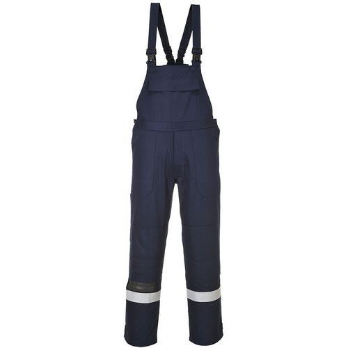 COTTE À BRETELLES BIZFLAME PLUS FR27 S BLEU/ROUGE - PORTWEST