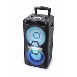 Enceinte - Muse M-1920DJ - avec Batterie, 300 W, CD, Bluetooth et Effets Lumineux (USB, AUX, Télécommande) Noir - 3701123995781_0