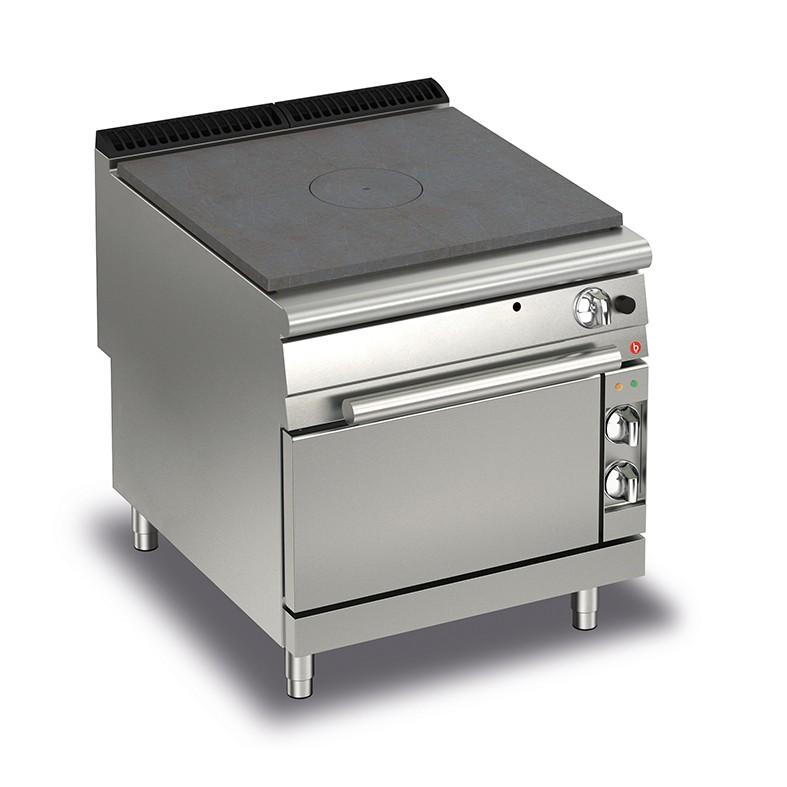 Fourneau - plaque coup de feu sur four électrique - 90QTPFGE800 - 14+6 KW - 800x900x870mm_0