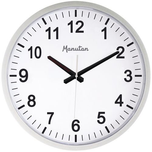 HORLOGE GRAND FORMAT A QUARTZ SILVER - MANUTAN EXPERT