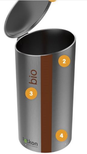 Ikon - borne d'apport volontaire en acier inoxydable AISI 316 - Sotkon France SA_0