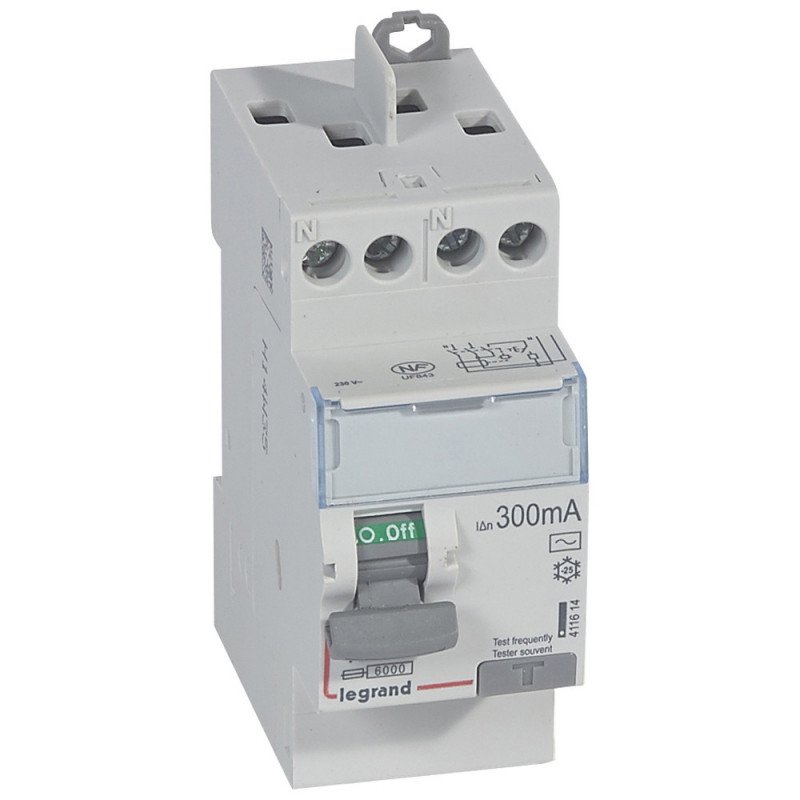 INTERRUPTEUR DIFFÉRENTIEL DX³-ID 2P 230V 40A TYPE AC 300MA - LEGRAND - 411614