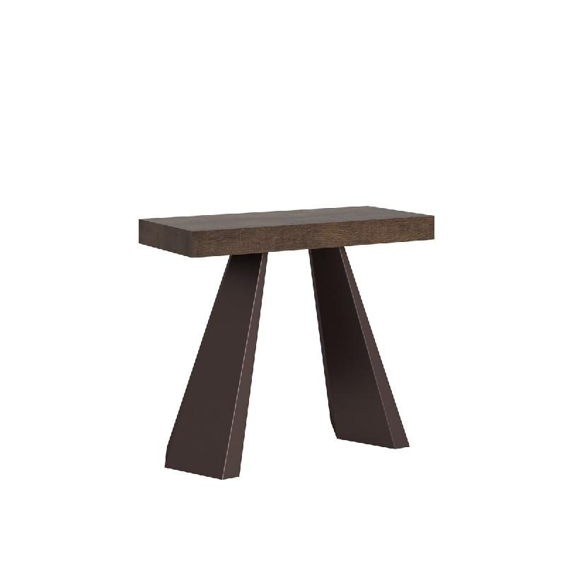 Itamoby Console Extensible 90X40/300 Cm Diamond Walnut Structure Ours - marron VE090CODIM580-NC-UN-OR_0