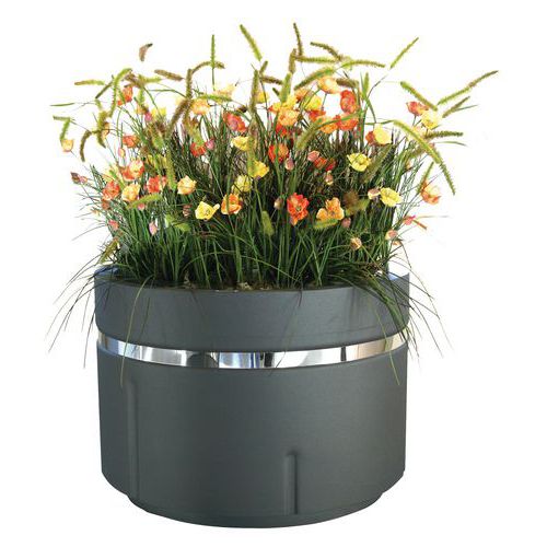 JARDINIÈRE MÉTAL - RONDE H:560 MAT.:ACIER - BENITO