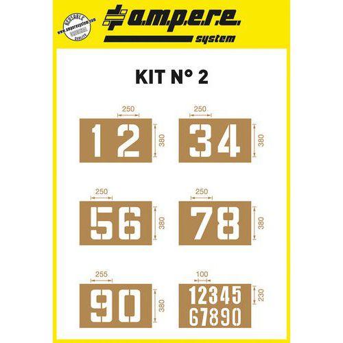 KIT POCHOIRS N°2 (6 PLANCHES) - AMPERE SYSTEM