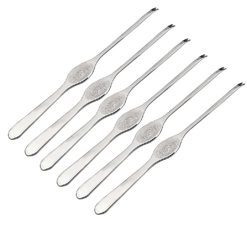 Lacor - 62976 - 6 Fourchette à homard, Inoxydable - gris inox 62976_0