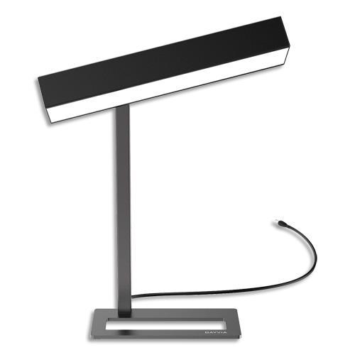 LAMPE DE BUREAU ORIENTABLE ET DE LUMINOTHERAPIE LED UNILUX DAYVIA NOIR - 36 X 32 X 9 CM