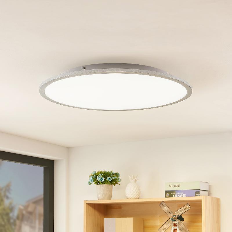 LINDBY PLAFONNIER LED NARIMA, CCT, Ø 60 CM, ARGENTÉ