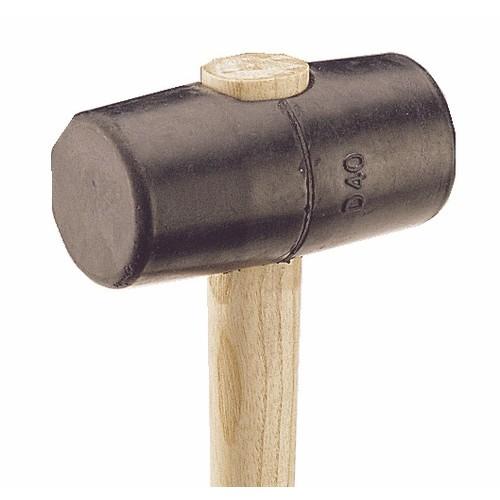MAILLET TONNEAU CAOUTCHOUC AVEC MANCHE EN FRÊNE - OEIL 28 X 33 MM MOB