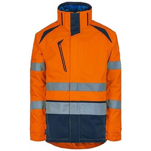 PARKA HAUTE VISIBILITÉ IMPERMÉABLE ET RÉTRORÉFLÉCHISSANTE LONG LIFE - ORANGE XL T2S