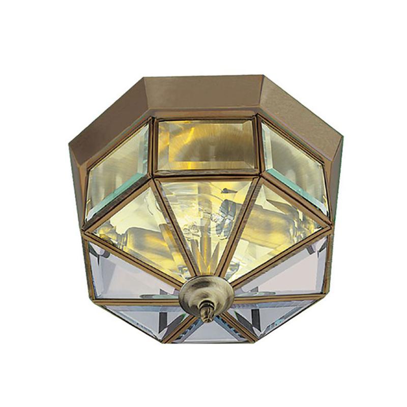 SEARCHLIGHT PLAFONNIER FLUSH KLASSIK LAITON ANTIQUE, OCTOGONAL