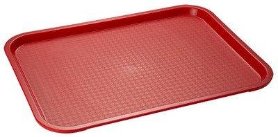 PLATEAU SELF-SERVICE GN 1/1, (L)530 X (P)325 MM, ROUGE - LOT DE 2