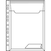 POCHETTE PERFORÉE / PORTE-DOCUMENT COMBIFILE MAXI, - LOT DE 3