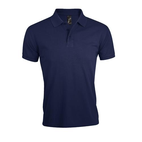 POLO PERSONNALISABLE HOMME PRIME EN POLYESTERFRENCH MARINE