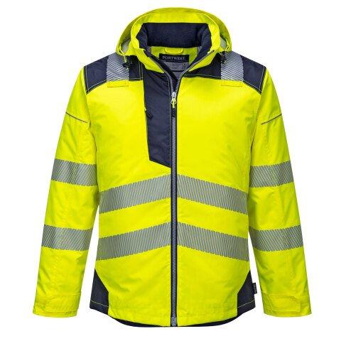 PORTWEST T400 PARKA HV PW3 JAUNE/MARINE - TAILLE 4XL