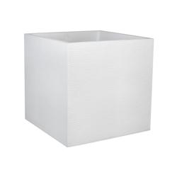 Pot carre GRAPHIT blanc ceruse 57L POETIC - blanc plastique polypropylène 013729 BL.CER SX1_0