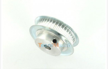 Poulie 40 dents - Pas de 2,5 mm - Dural avec flasques de guidage et serrage par vis pointeau M3_0