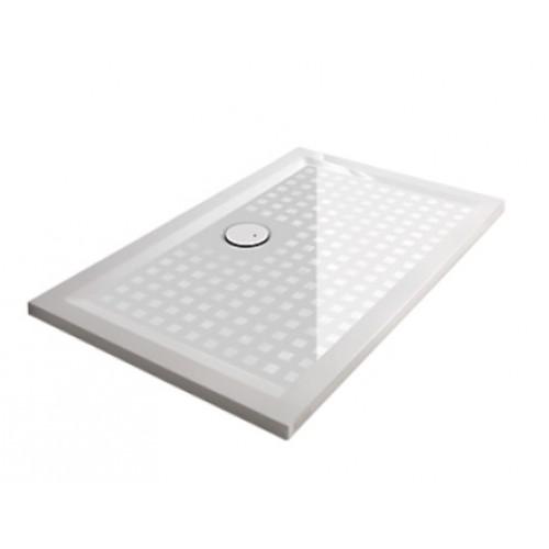 RECEVEUR DE DOUCHE SPACE MINERAL BLANC - ANTIDÉRAPANT - 80 X 130 CM LEDA