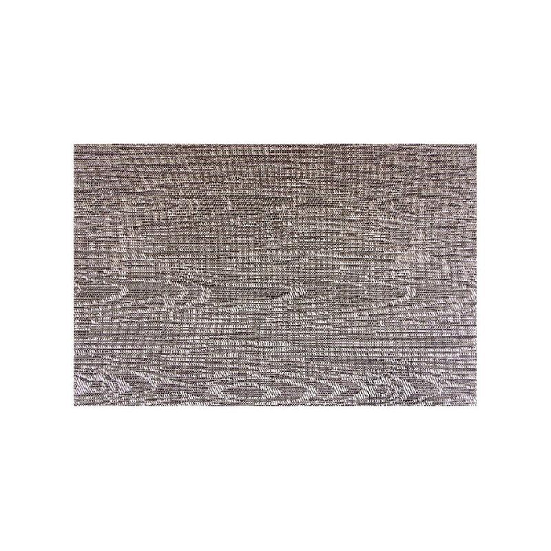 Set de table réutilisable en PVC simili bois gris foncé 45x30cm - par 12_0