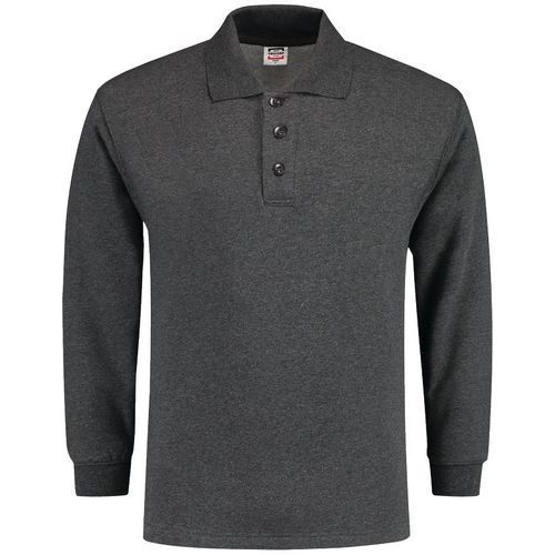 SWEAT COL POLO 301004 ANTRACITE MELANGE 3XL - TRICORP CASUAL