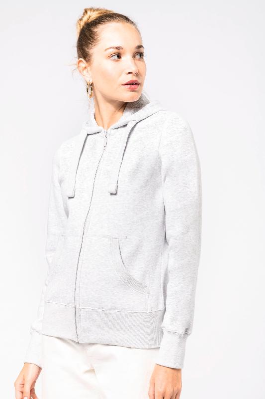 Sweat-shirt zippé capuche femme - Kariban Réf: K464 - 80% coton, 20% polyester_0