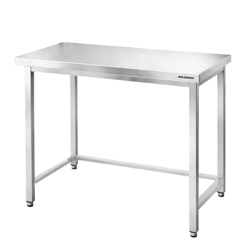 Table de travail en inox Bar 1200x800 mm avec renfort PREMIUM - GOLDINOX - gris inox 3701770830442_0