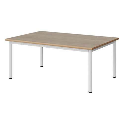 TABLE MALIBU 120X80 T1 4P STRA ALAISÉ CHÊNE 1146/BLC 9016