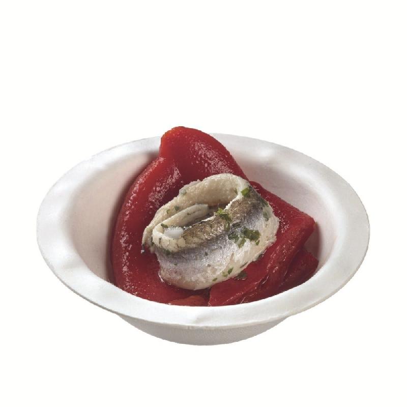 Verrine Pasta Raviola ronde pulpe de canne 45 ml Ø 7,4x2,5 cm blanc- par 2000_0