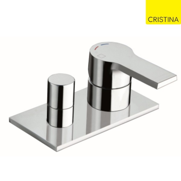 MITIGEUR BAIN DOUCHE SEUL SUR GORGE CHROME OMEGA - CRISTINA ONDYNA OG12951