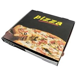 Boîte à Pizza Black Box - 40 x 40 x 4 cm - par 100 - noir en carton 3760394093831_0