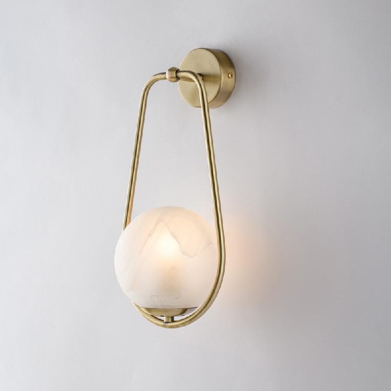 Bonetti Illumina Afrodite Applique 1 Lumière En Fer Bronzé Avec Sphère Dm.14.16 P.19 Bl286-Ap1-Brz - bronze 8050713219482_0