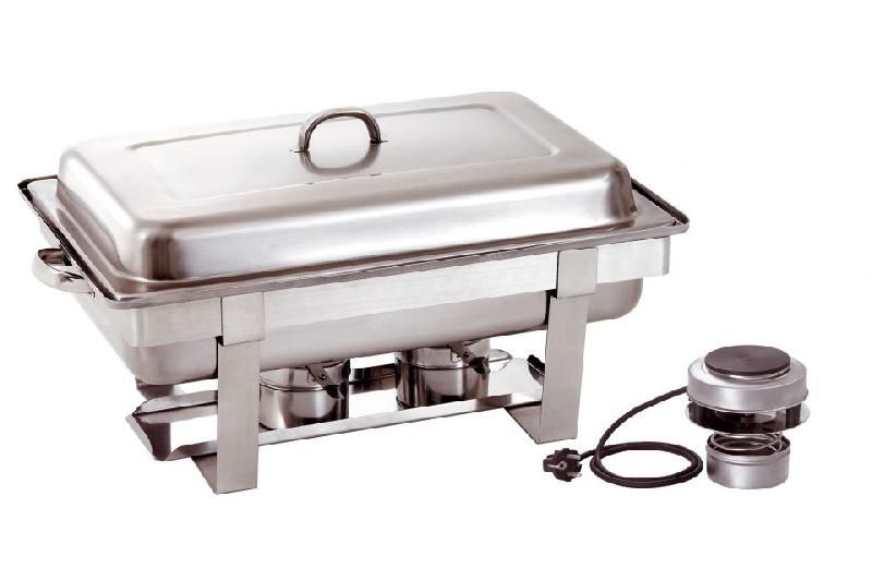 CHAFING DISH GN 1/1 PROFESSIONNEL AVEC PLAQUE CHAUFFANTE ÉLECTRIQUE BARTSCHER