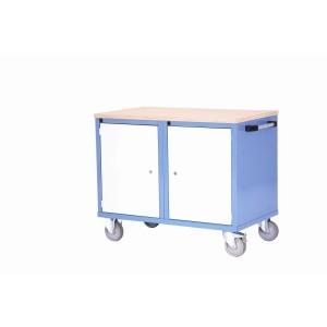 Chariot avec 2 caissons porte - servante d'atelier robuste_0
