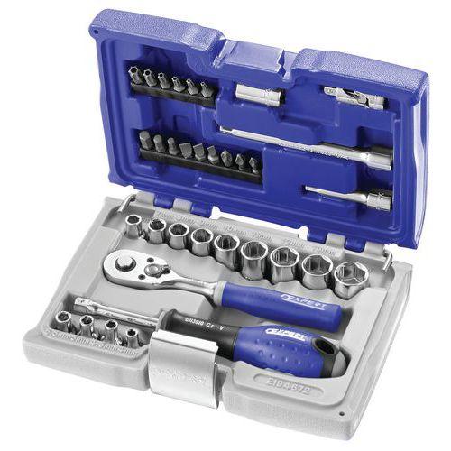 COFFRET DOUILLES ET ACCESSOIRES 1/4