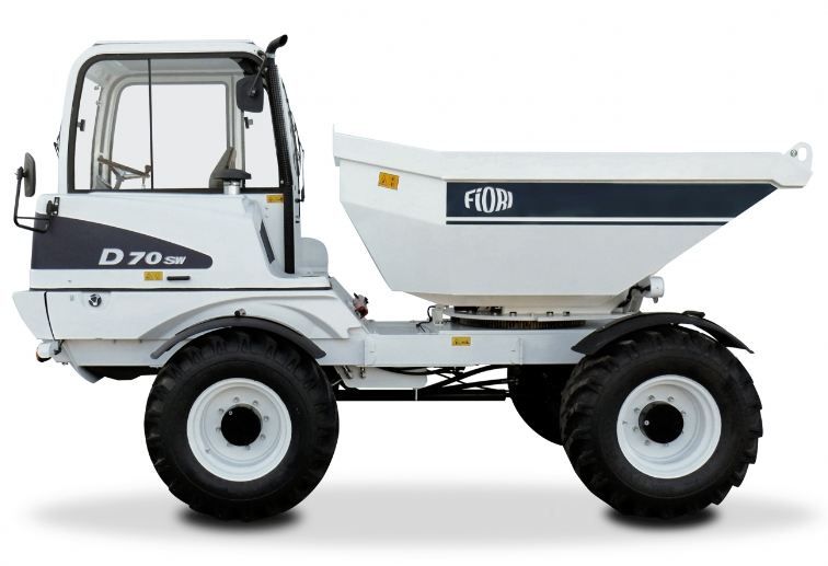 D 70 SW Dumper Motobasculeur Fiori - 4600 kg - Caisson 180° - 4 Roues Directrices_0