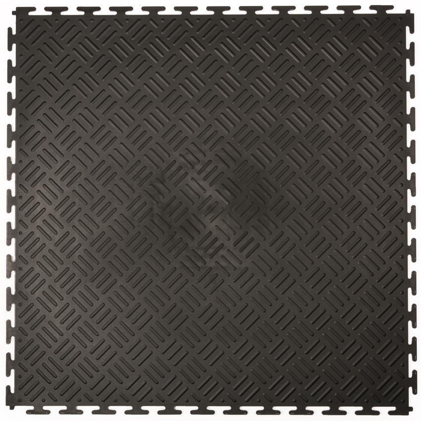 DALLES PVC CHECKER NOIR