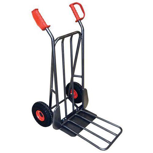 DIABLE 300 KG ROUES CAOUTCHOUC NOIR - STOCKMAN