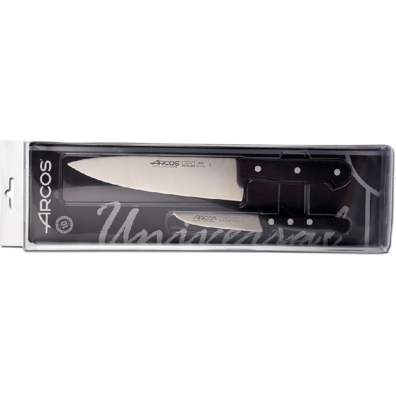 ENSEMBLE DE 2 COUTEAUX DE CUISINE - COFFRET CADEAU - ARCOS - UNIVERSAL