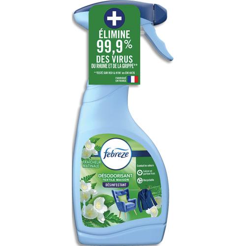 Febreze spray désinfectant 500 ml pour textiles - Élimine les odeurs persistantes et 99,9% des bactéries_0