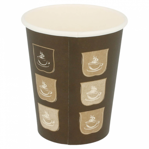 GOBELET 240 ML MARRON EN CARTON BOISSONS CHAUDES - LOT DE 50 - GOBELET ÉCONOMIQUES - AZ BOUTIQUE