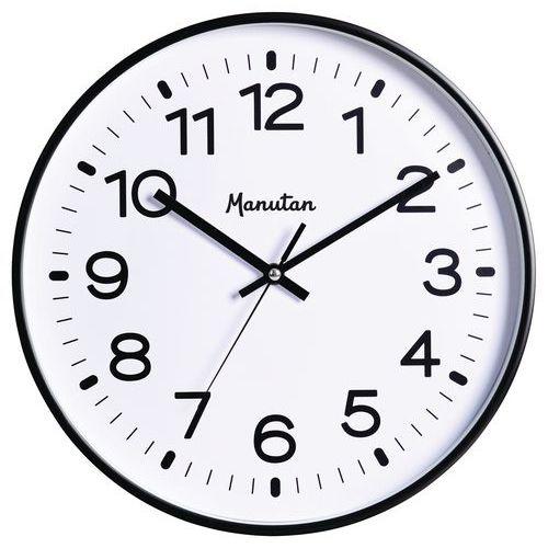 HORLOGE MURALE À QUARTZ NOIRE - MANUTAN EXPERT