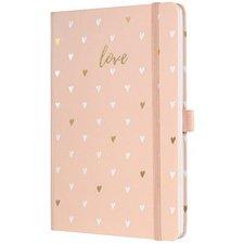 LOT DE 2 - CARNET JOLIE BEAUTY 'ROSE LOVE', A5