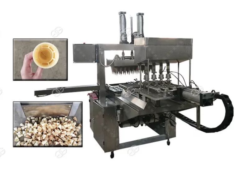 Machine de fabrication de biscuits de cornets de crème glacée - Henan Gelgoog - acier inoxydable 304 - capacité 2500-3000 pcs/h