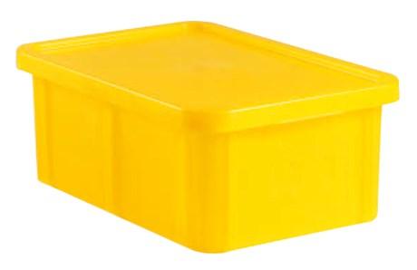 MATFER - BAC 600X400/ 35L+ COUVERCLE JAUNE - 467474