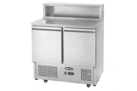 Meuble à pizza compact 2 portes avec plan de travail en granit 300l... - PESL3831GR_0