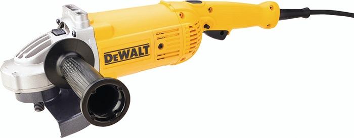 Meuleuse à angle DEWALT DWE 496 - 230 mm - 2600 W - 6500 min-¹ - Protection redémarrage et démarrage en douceur_0