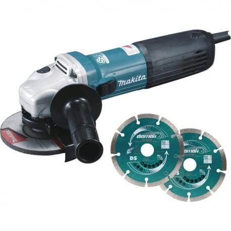 Meuleuse Makita diamètre 125 mm 1400 Watt ( kit d'accessoires) modèle GA5040CJD_0