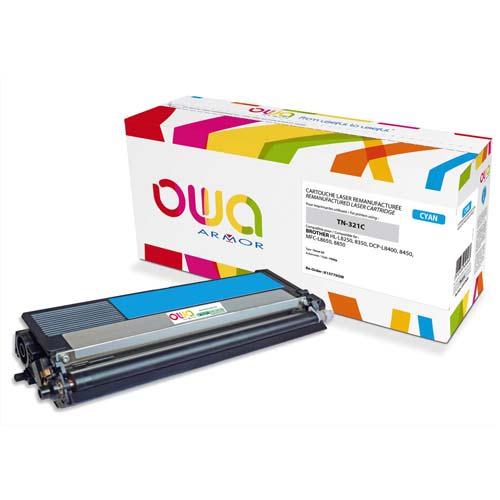 OWA Toner remanufacturé cyan TN-321C - Compatible Brother, 1500 pages, certification ISO/IEC 19798_0