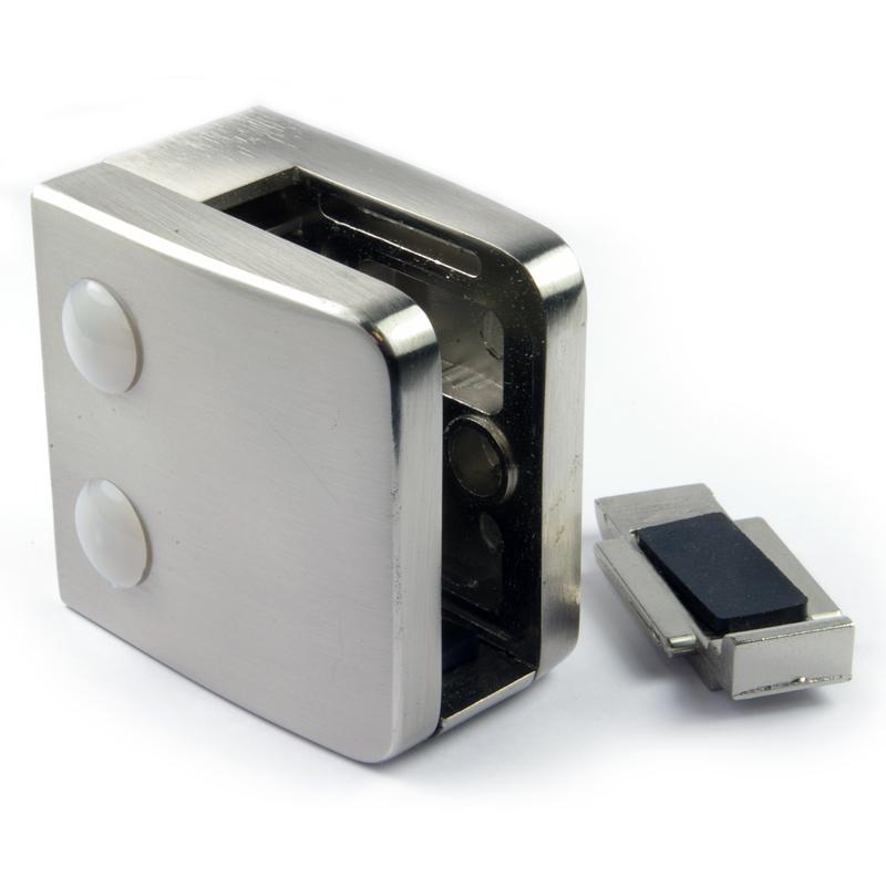 PINCE À VERRE ZAMAC M26 - ASPECT INOX - FOND PLAT