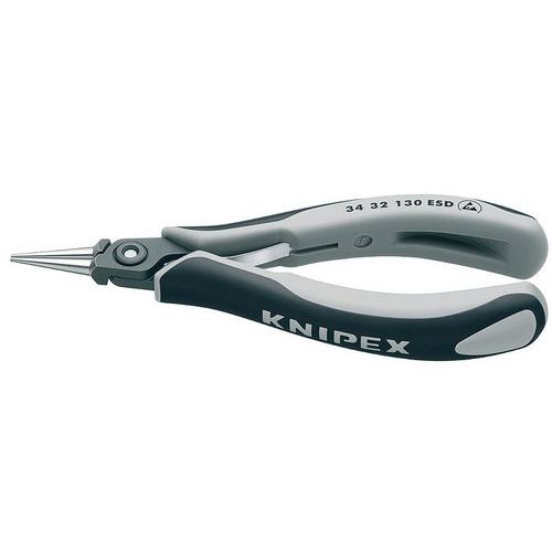 PINCE DE PRÉHENSION DE - BECS RONDS - 130MM - BI-MATIÈRE ESD - KNIPEX